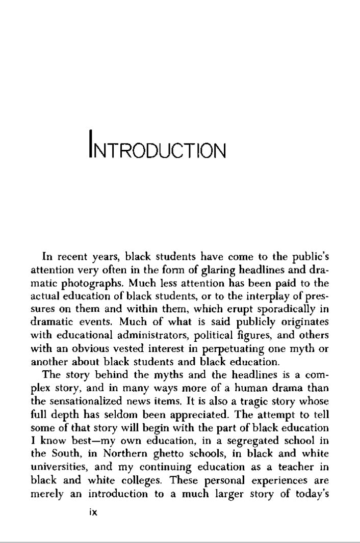 Black Education: Myths and Tragedies by Thomas Sowell