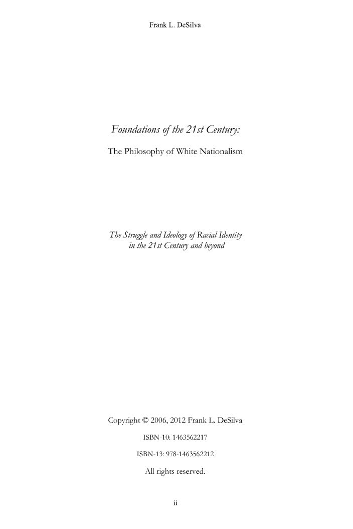 Foundations of the 21st Century by Frank DeSilva