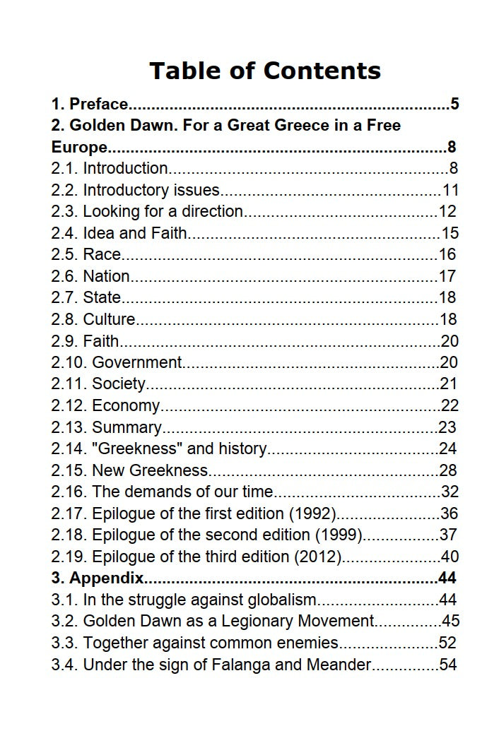 Golden Dawn For a Great Greece in a Free Europe by Nikolaos Michaloliakos
