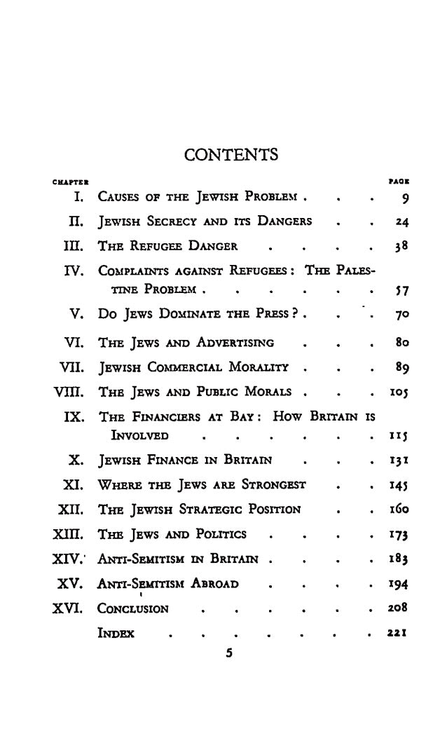 Britain's Jewish Problem by M. G. Murchin