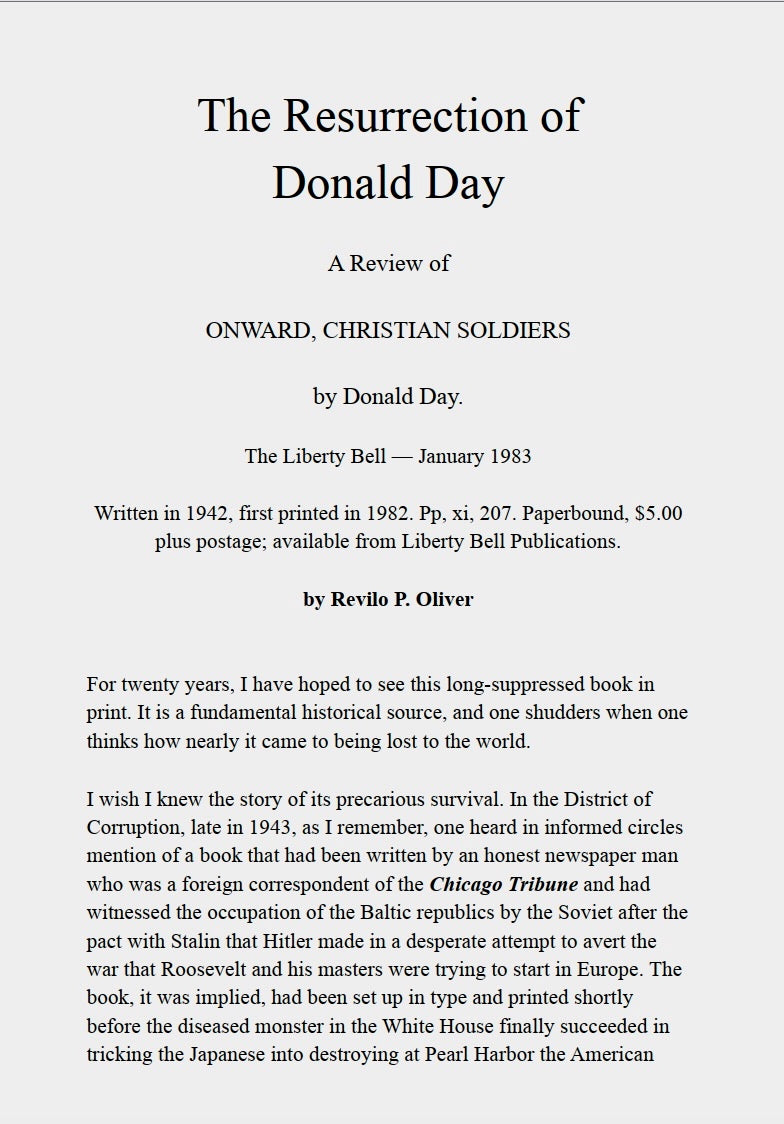 Onward Christian Soldiers by Donald Day