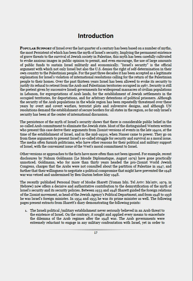 Israel's Sacred Terrorism by Livia Rokach