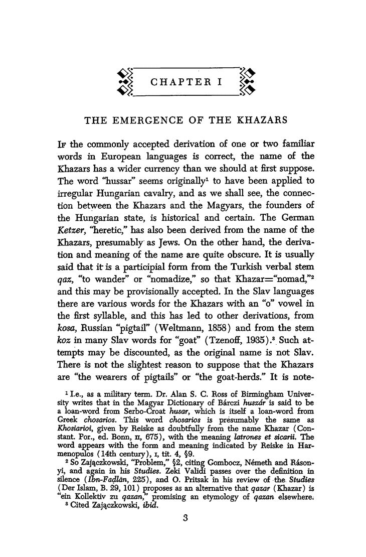 The History of the Jewish Khazars by D. M. Dunlop