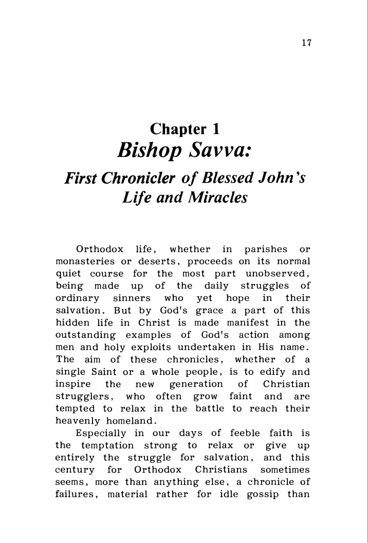 Blessed John The Wonderworker by Fr. Seraphim Rose